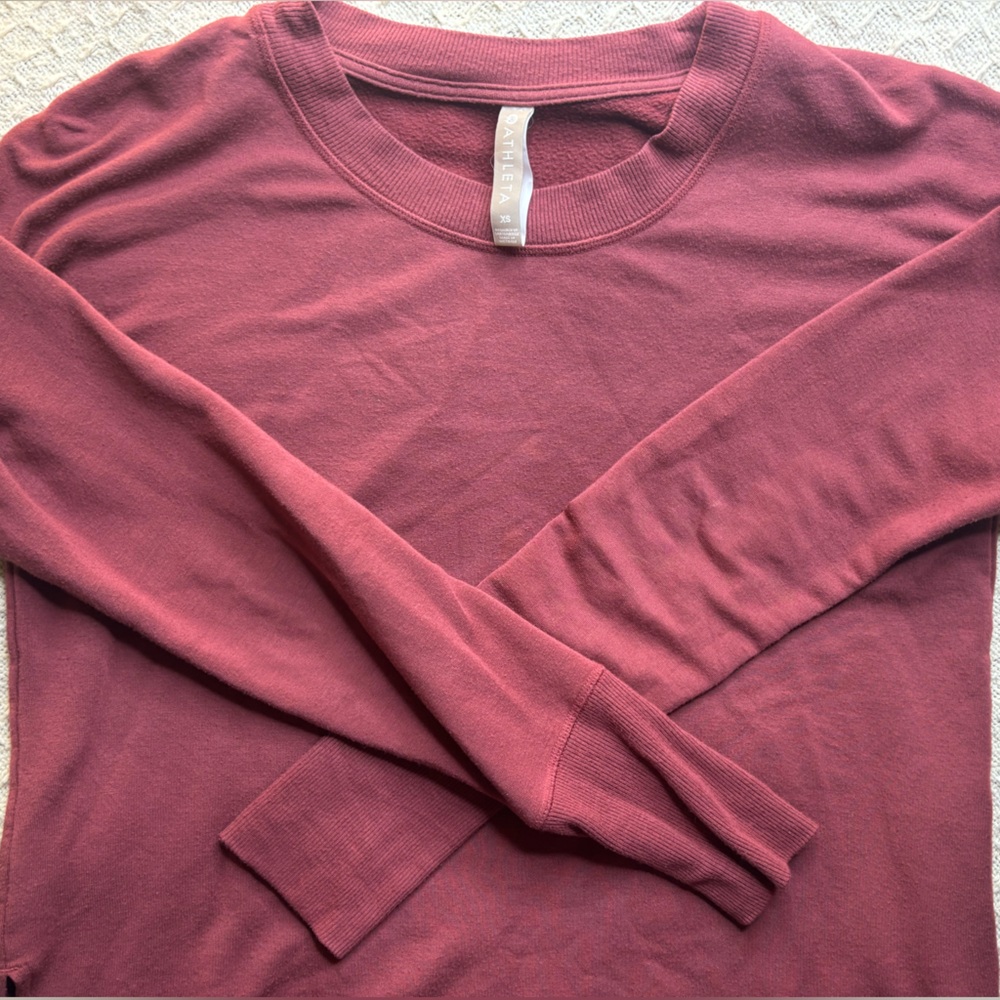 Athleta Red Sweatshirt